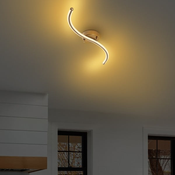 Auksinės spalvos lubinis šviestuvas LED 10x67 cm Yilan – Opviq lights-image-1