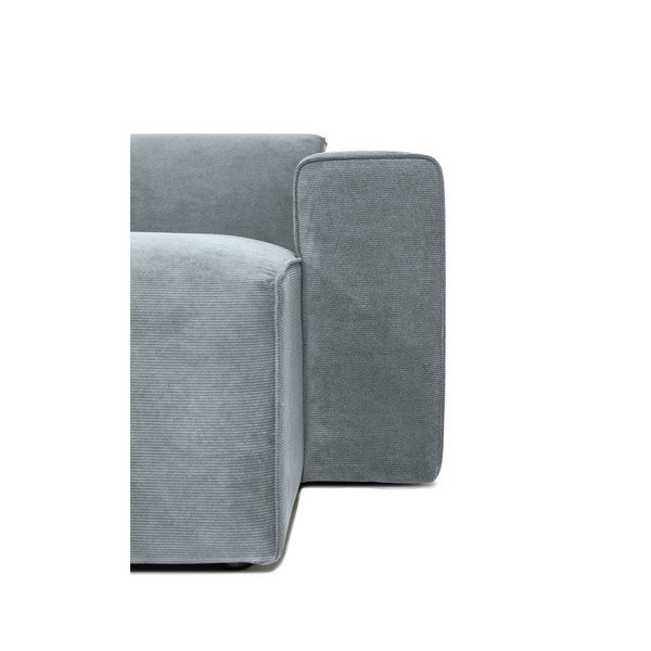 Iš kordinio velveto modulinė sofa pilkos spalvos (su dešiniuoju kampu) Sting – Scandic-image-3