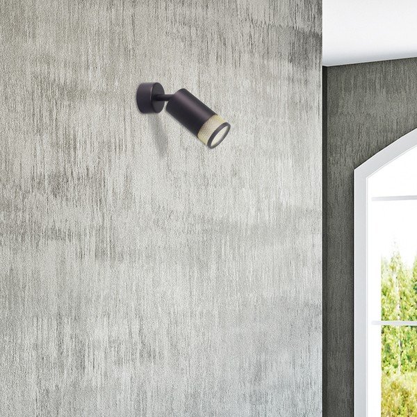 Sieninė lempa juodos spalvos Flin – Candellux Lighting-image-1