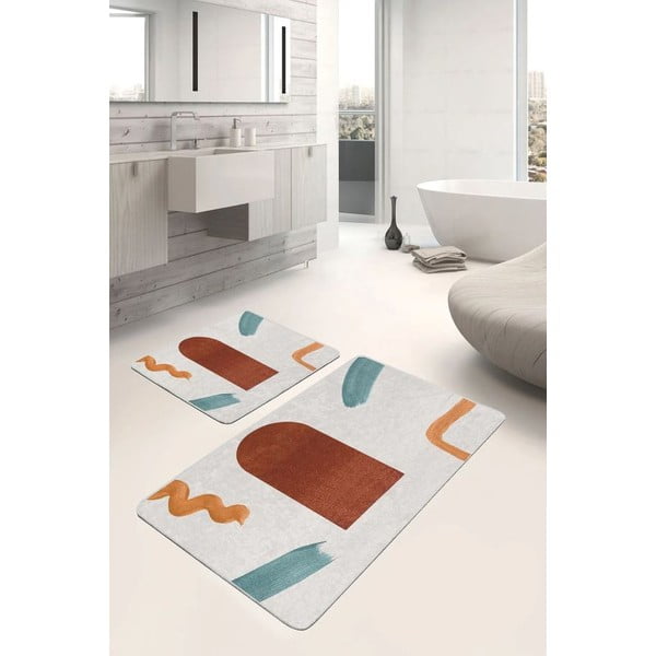 Iš velveto vonios kilimėliai 2 vnt. 60x100 cm – Mila Home-image-2