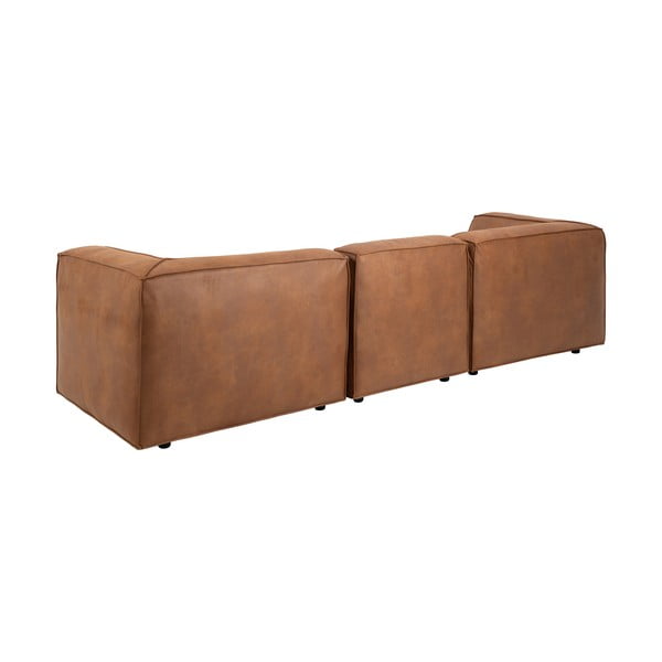 Sofa konjako rudos spalvos iš dirbtinės odos 282 cm Fairfield Kentucky – Bonami Selection-image-4
