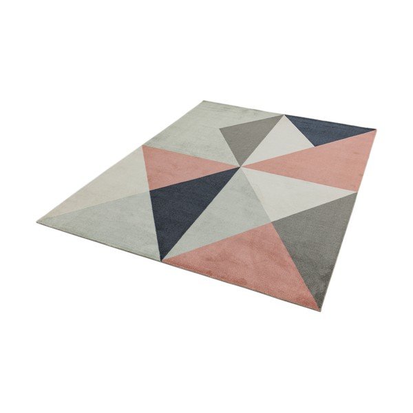 Rožinis ir pilkas kilimas Asiatic Carpets Riley Carisso, 200 x 290 cm-image-2