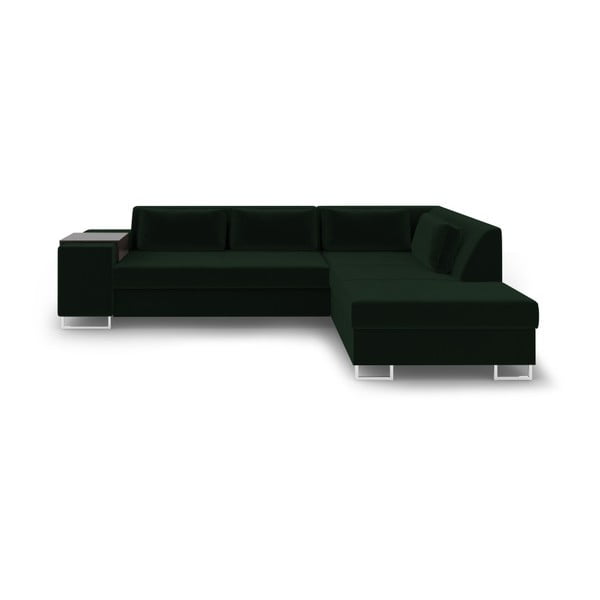Žalioji sofa lova Cosmopolitan Design San Antonijus, dešinysis kampas