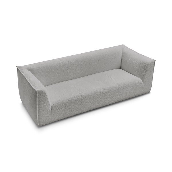 Šviesiai pilkos spalvos iš boucle sofa 242 cm Giorgia – Bobochic Paris-image-4