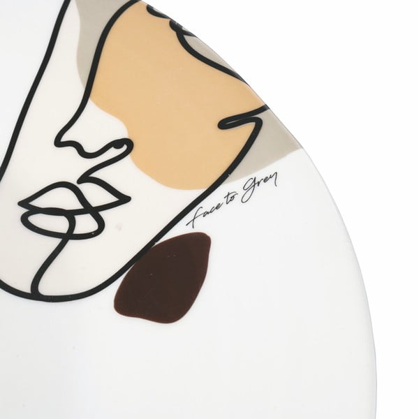 Keraminė serviravimo lėkštė VDE Tivoli 1996 Face to Grey, ø 35 cm-image-2