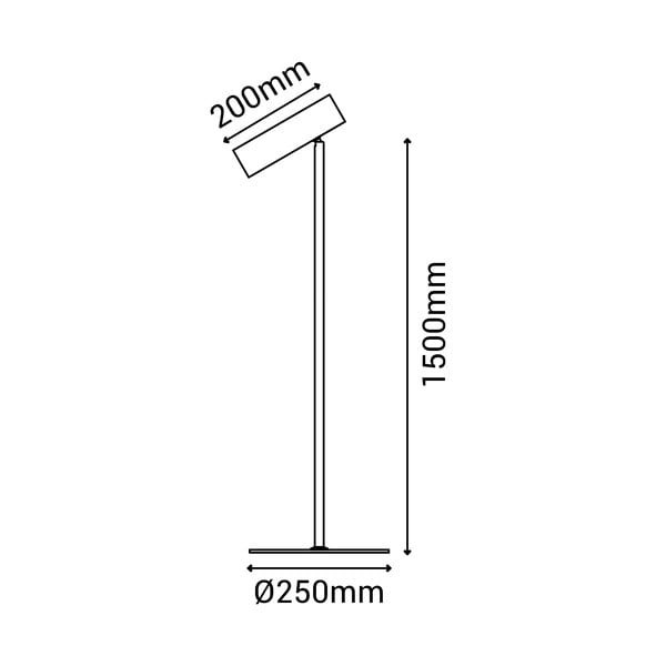 Bronzos spalvos toršeras SULION Milan, aukštis 150 cm-image-4