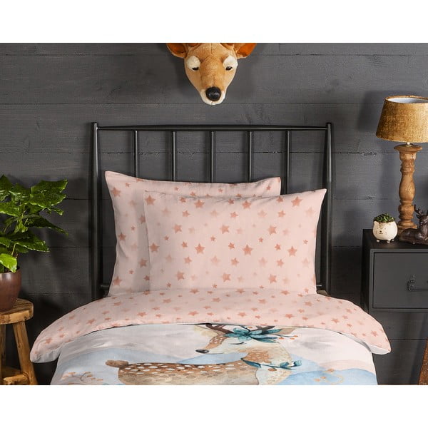 Iš flanelės viengulė vaikiška patalynė 140x200 cm Josy – Good Morning-image-2