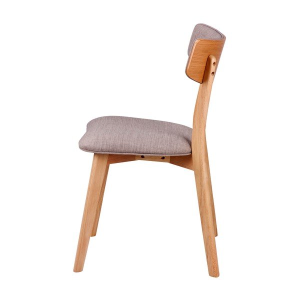 2 šviesiai pilkų valgomojo kėdžių komplektas sømcasa Anais-image-3