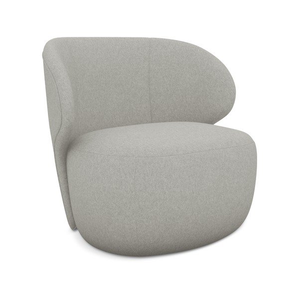 Šviesiai pilkos spalvos krėslas Kama – Makamii