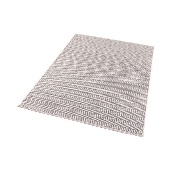 Pilkos ir smėlio spalvos lauko kilimas NORTHRUGS Caribbean, 140 x 200 cm-image-2