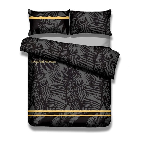 Medvilninės antklodės užvalkalo ir 2 užvalkalų rinkinys AmeliaHome Averi Tropical, 200 x 200 cm + 50 x 75 cm