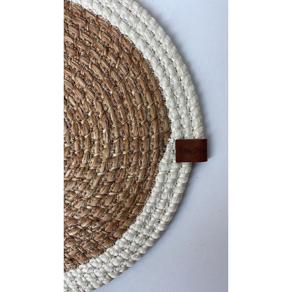 Iš džiuto padėkliukas ø 33 cm Wicker – Mila Home Luxury-image-3