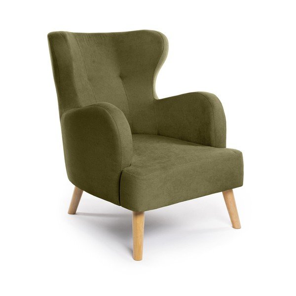 Krėslas žalios spalvos su atlošu Noemye – Bonami Selection