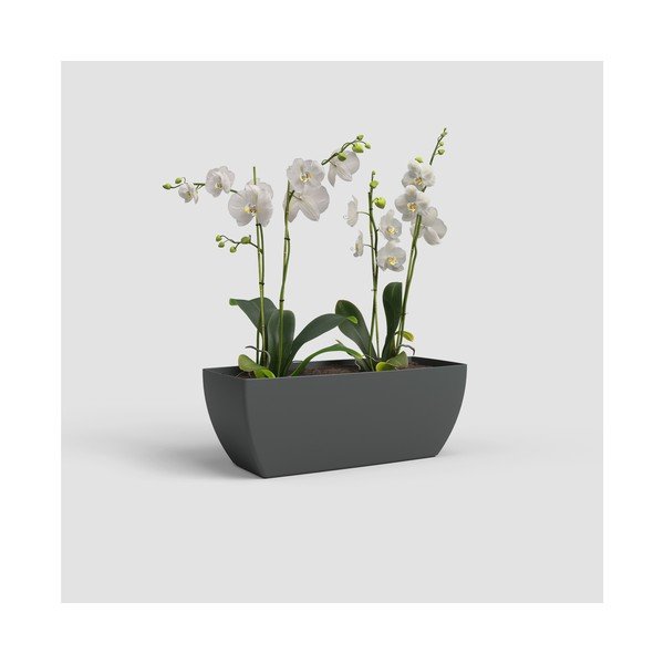Iš perdirbto plastiko vazonas gėlėms 30 cm Siena – Artevasi-image-3