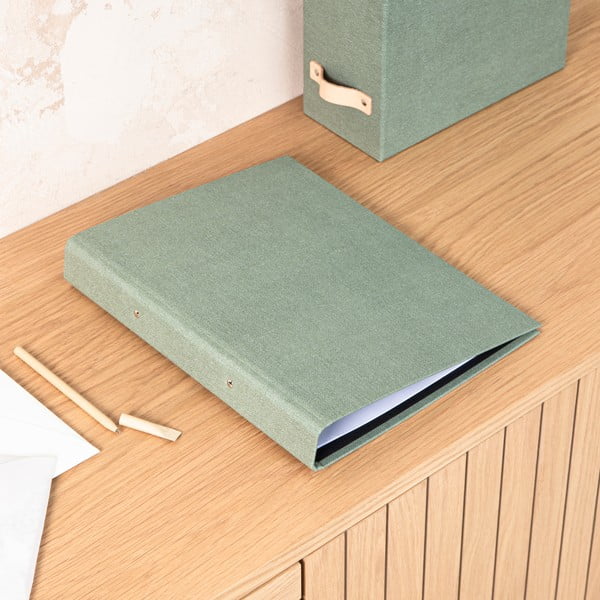 Žalios spalvos iš kartono biuro organizatorius Ringo Canvas Paper Laminate – Bigso-image-1