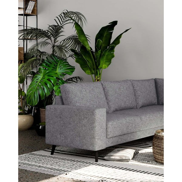 Modulinė kampinė sofa pilkos spalvos Fynn – Ghado-image-4