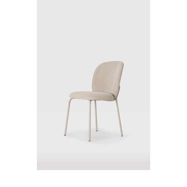 Kreminės spalvos valgomojo kėdės 4 vnt. Daia – Marckeric-image-1