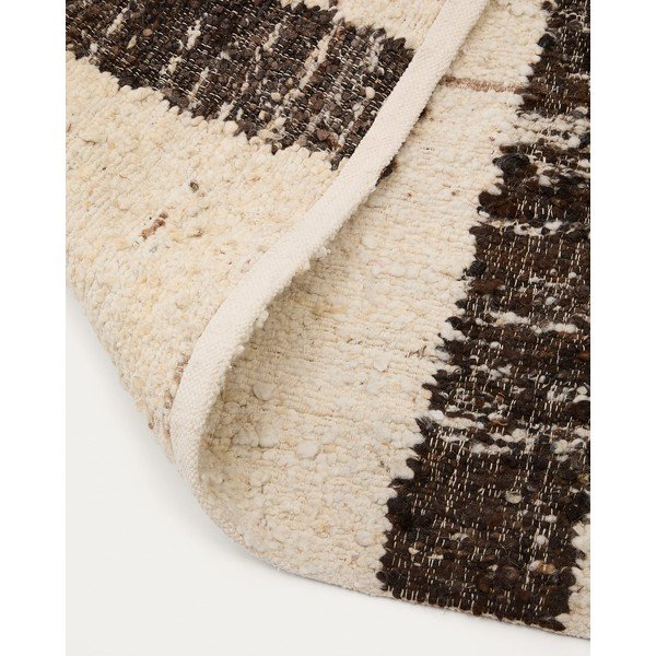 Apverčiamas kreminės spalvos iš vilnos kilimas 160x230 cm Hadin – Kave Home-image-4