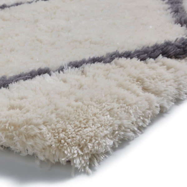 Smėlio ir pilkos spalvos rankomis siūtas kilimas Think Rugs Morocco Ivory & Grey, 150 x 230 cm-image-4