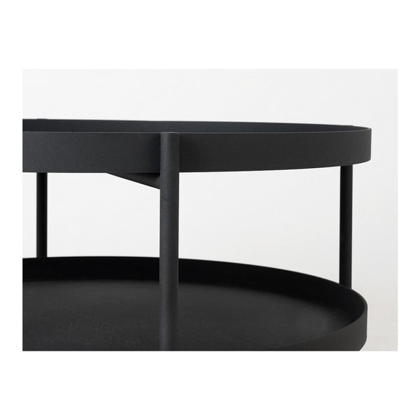 Juodas kavos staliukas CustomForm Hanna, ⌀ 60 cm-image-4