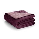 Iš velveto dygsniuota lovatiesė tamsiai rožinės spalvos 220x240 cm Laila – AmeliaHome