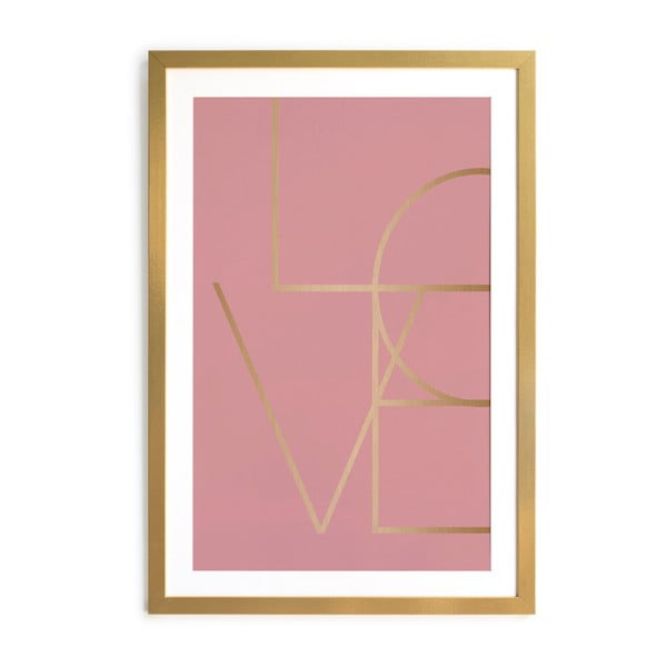 Paveikslas rėme Velvet Atelier Golden Love, 40 x 60 cm