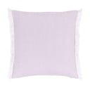 Rožinis lininis dekoratyvinis pagalvės užvalkalas Westwing Collection Luana, 50 x 50 cm