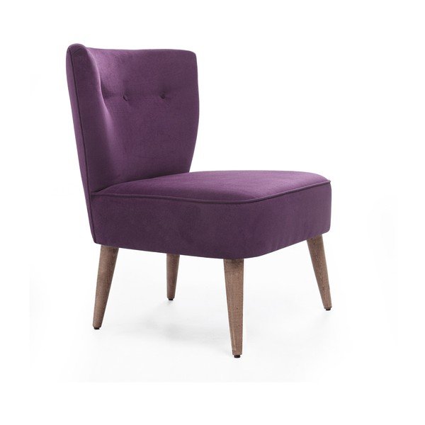 Violetinės spalvos minkštas fotelis Balcab Home Molly-image-1