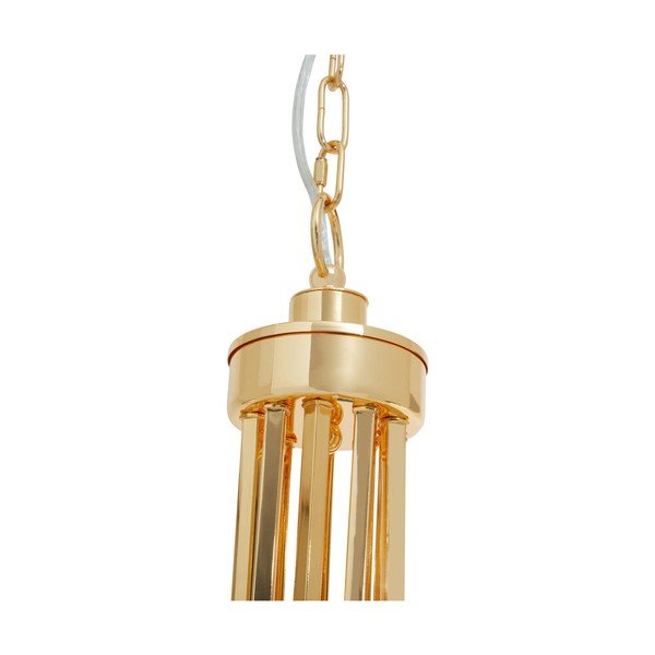 Auksinės spalvos iš metalo kabantis šviestuvas Glamour – Premier Housewares-image-4