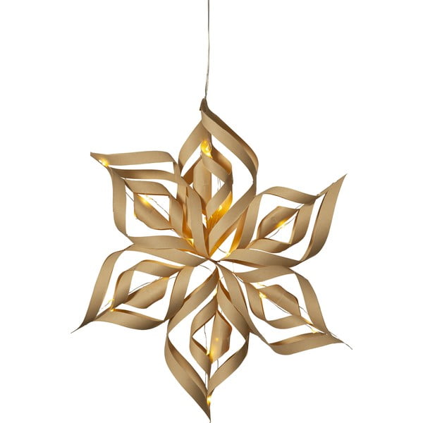 Šviečianti dekoracija auksinės spalvos su Kalėdų motyvu Bella – Star Trading