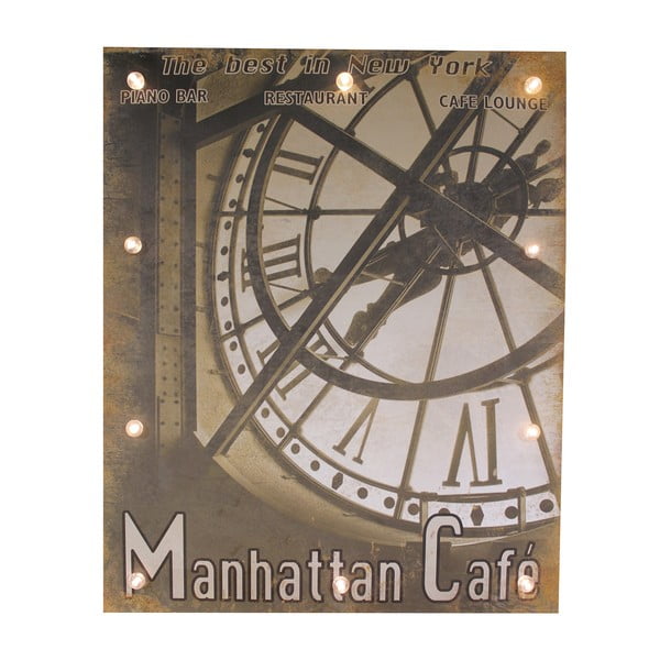 Šviesos dekoracija "Antic Line Manhattan Cafe", 45x60 cm