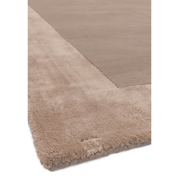 Rankų darbo iš vilnos mišinio kilimas šviesiai rudos spalvos 200x290 cm Ascot – Asiatic Carpets-image-2