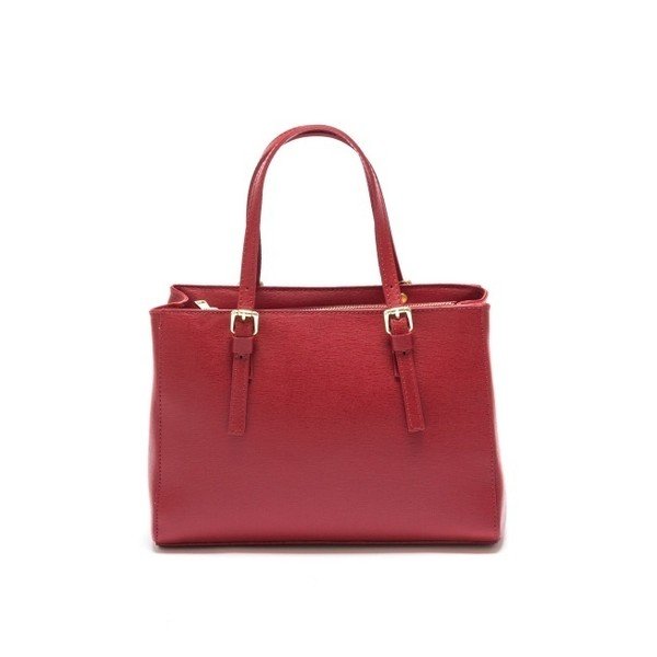Raudona odinė rankinė Isabella Rhea Murello Rosso-image-3