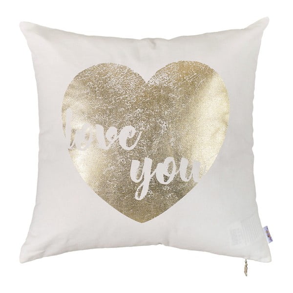 "Pillowcase Mike & Co. NEW YORK Auksinė širdis, 45 x 45 cm