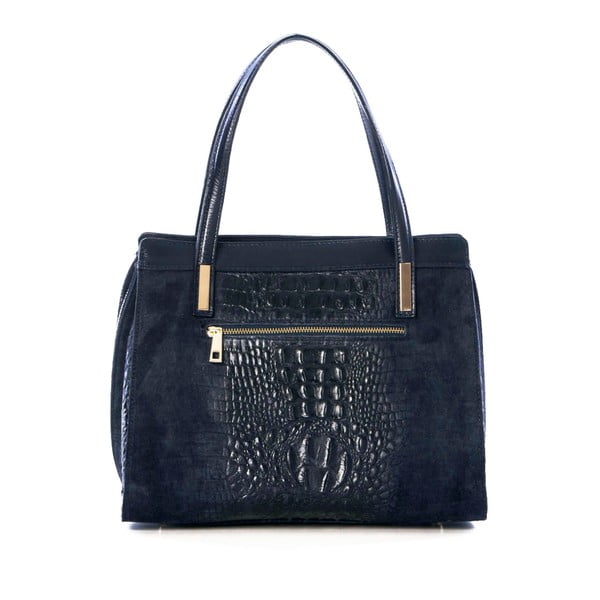 Odinė rankinė Croco Blue-image-2