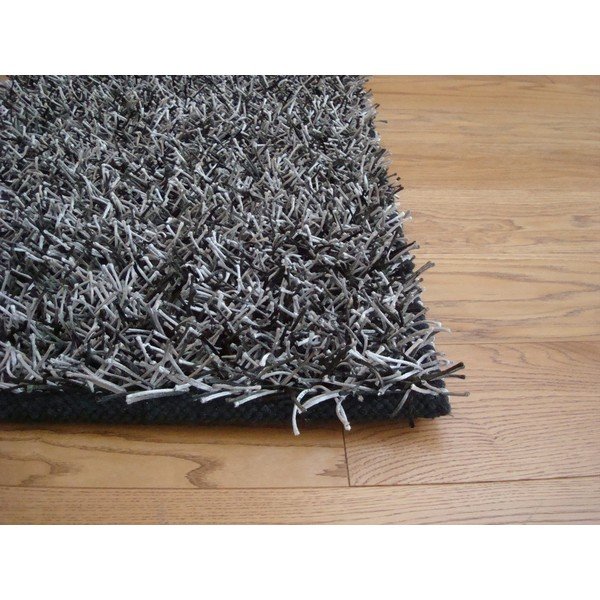 Kilimas "Shaggy Black Silver", 60x100 cm-image-1