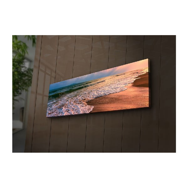 Apšviestas paveikslas Wallity Beach, 90 x 30 cm