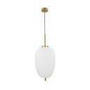 Baltos spalvos/žalvario spalvos iš stiklo kabantis šviestuvas ø 27 cm Lato – Nova Luce