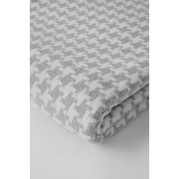 Šviesiai pilkas medvilninis pledas Euromant Pearls, 140 x 160 cm-image-1