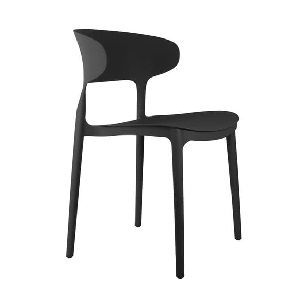 Iš plastiko valgomojo kėdės juodos spalvos 4 vnt. Fain – Leitmotiv