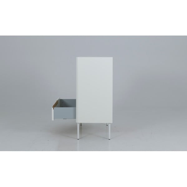 Baltos spalvos komoda Tenzo Switch, 80 x 102 cm-image-1