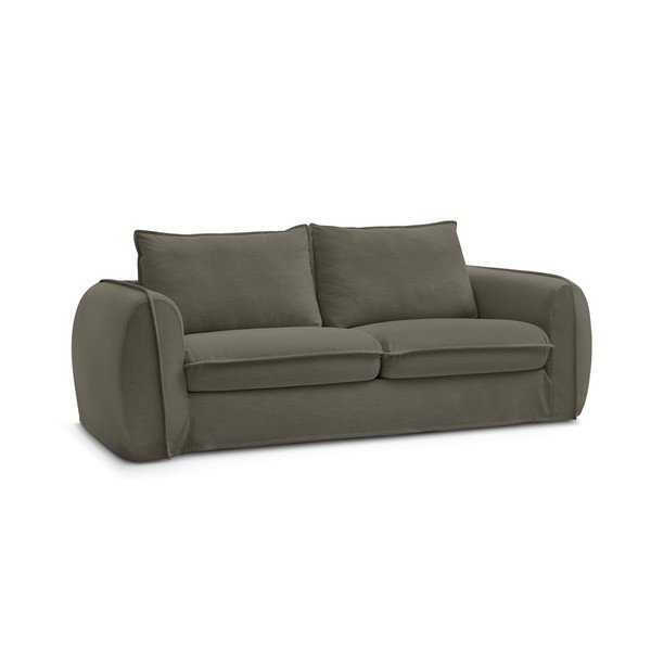 Taupe spalvos sofa miegojimui/sulankstoma 236 cm Archimede – Bobochic Paris-image-3