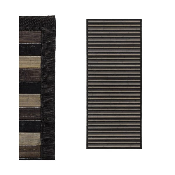 Iš bambukinė kilimas pilkos spalvos 75x175 cm – Casa Selección-image-2