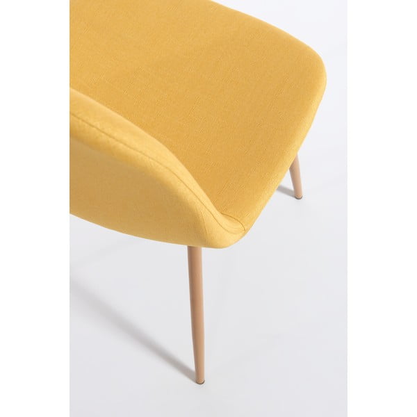 2 geltonų valgomojo kėdžių komplektas Bonami Essentials Lissy-image-4