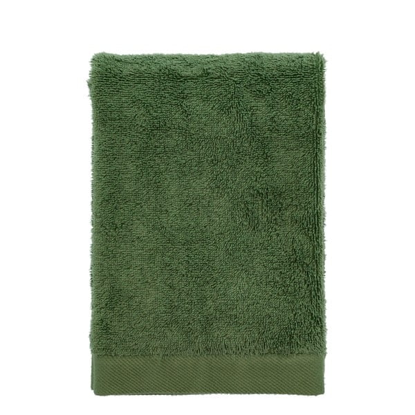 Žalias organinės medvilnės rankšluostis 50x100 cm Comfort Organic - Södahl