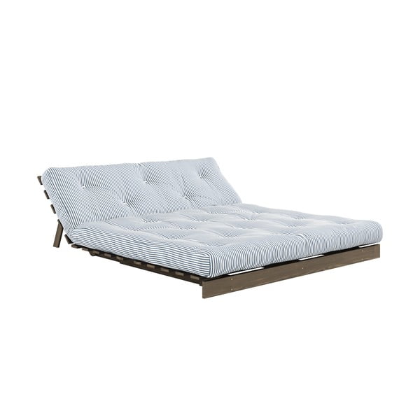 Baltos/šviesiai mėlynos spalvos sofa lova 160 cm Roots - Karup Design-image-4