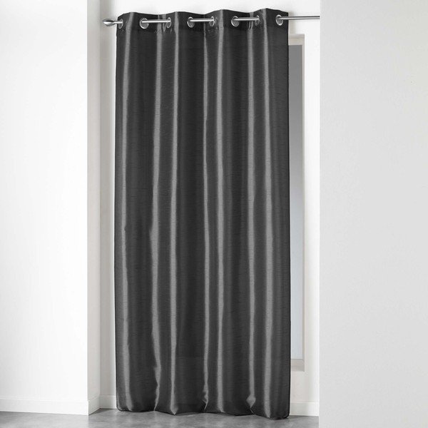 Tamsiai pilkos spalvos iš mikrosatino užuolaida 140x240 cm Shana – douceur d'intérieur