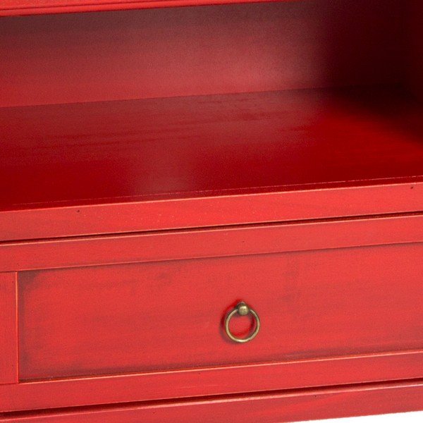 Raudonas TV staliukas Evergreen House Credenza-image-3
