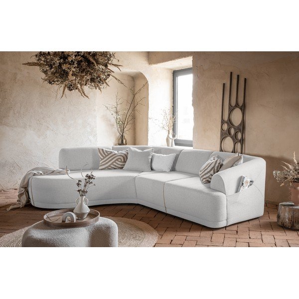 Balta kampinė sofa (kairysis kampas) Bella Siena - Miuform-image-3