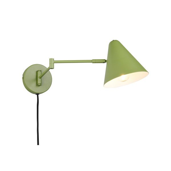 Žalios spalvos sieninė lempa su sulankstoma konstrukcija su kištuku ø 15 cm Cosima – Trio-image-2